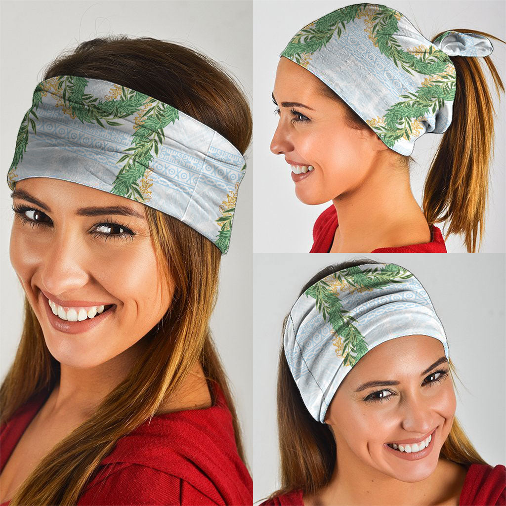 Hawai'i Paniolo Maile Twisted Lei Neck Gaiter Winter White