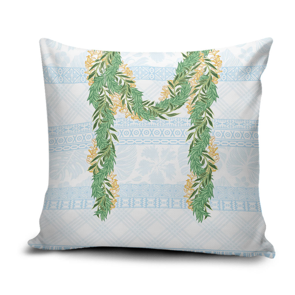 Hawai'i Paniolo Maile Twisted Lei Pillow Cover Winter White