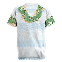 Hawai'i Paniolo Maile Twisted Lei Rugby Jersey Winter White