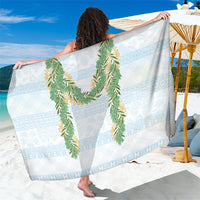 Hawai'i Paniolo Maile Twisted Lei Sarong Winter White