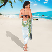 Hawai'i Paniolo Maile Twisted Lei Sarong Winter White