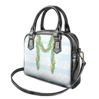 Hawai'i Paniolo Maile Twisted Lei Shoulder Handbag Winter White
