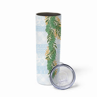 Hawai'i Paniolo Maile Twisted Lei Skinny Tumbler Winter White