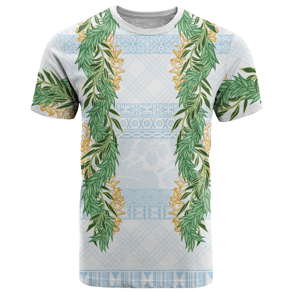 Hawai'i Paniolo Maile Twisted Lei T Shirt Winter White