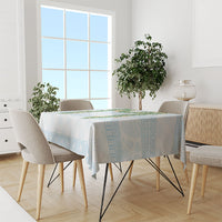 Hawai'i Paniolo Maile Twisted Lei Tablecloth Winter White