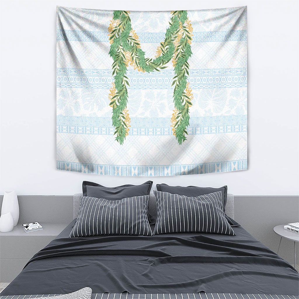 Hawai'i Paniolo Maile Twisted Lei Tapestry Winter White