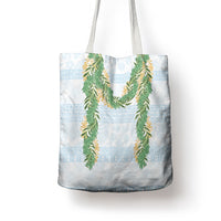 Hawai'i Paniolo Maile Twisted Lei Tote Bag Winter White