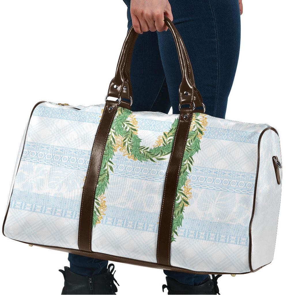 Hawai'i Paniolo Maile Twisted Lei Travel Bag Winter White