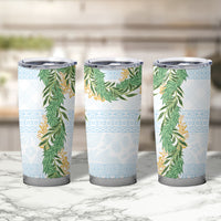 Hawai'i Paniolo Maile Twisted Lei Tumbler Cup Winter White LT7 - Polynesian Pride