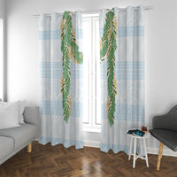 Hawai'i Paniolo Maile Twisted Lei Window Curtain Winter White