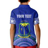 Personalised Fiji Natabua High School Kid Polo Shirt Kaviti Tapa Mix Colors Proud NHS LT7 - Polynesian Pride
