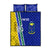 Personalised Fiji Natabua High School Quilt Bed Set Kaviti Tapa Mix Colors Proud NHS LT7 Blue - Polynesian Pride