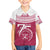 Personalised Fiji Adi Cakobau School Family Matching Puletasi Dress and Hawaiian Shirt ACS Old Girls Lotus Mix Masi LT7 Son's Shirt Crimson - Polynesian Pride
