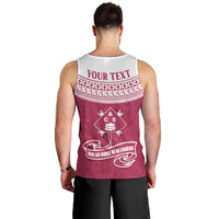 Personalised Fiji Adi Cakobau School Men Tank Top ACS Old Girls Lotus Mix Masi LT7 - Polynesian Pride