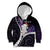 New Zealand Personalised Kid Hoodie Meri Kirihimete Kowhaiwhai Mix Paua Shell - Amethys