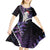New Zealand Personalised Kid Short Sleeve Dress Meri Kirihimete Kowhaiwhai Mix Paua Shell - Amethys