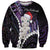 New Zealand Personalised Sweatshirt Meri Kirihimete Kowhaiwhai Mix Paua Shell - Amethys