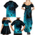 Polynesian Shark Family Matching Summer Maxi Dress and Hawaiian Shirt Under The Waves LT7 - Polynesian Pride