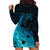 Polynesian Shark Hoodie Dress Under The Waves LT7 - Polynesian Pride