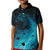 Polynesian Shark Kid Polo Shirt Under The Waves LT7 Kid Dark Blue - Polynesian Pride