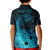 Polynesian Shark Kid Polo Shirt Under The Waves LT7 - Polynesian Pride