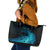 Polynesian Shark Leather Tote Bag Under The Waves LT7 Dark Blue - Polynesian Pride