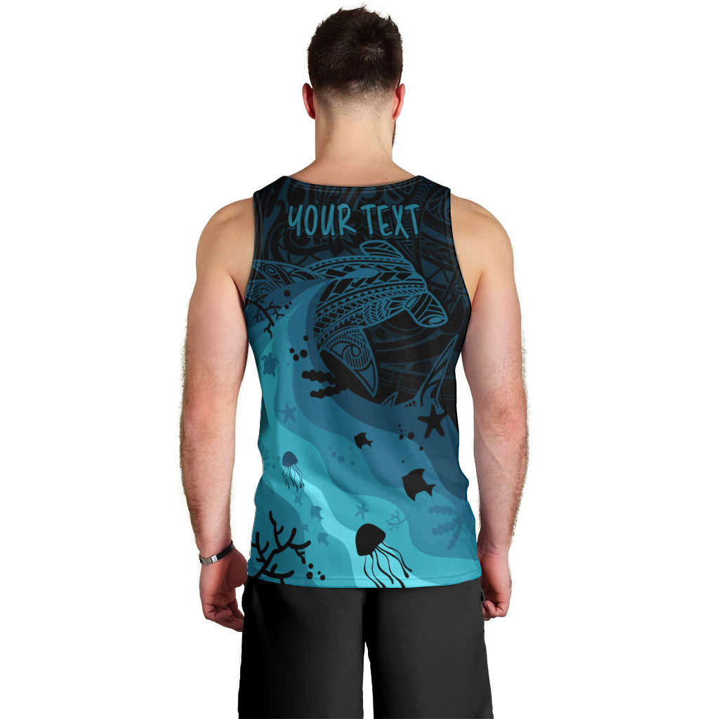 Polynesian Shark Men Tank Top Under The Waves LT7 - Polynesian Pride