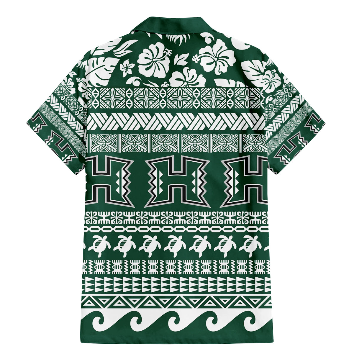 Hawaii Rainbow Warriors Christmas Family Matching Mermaid Dress and Hawaiian Shirt Kakau Motifs LT7 - Polynesian Pride