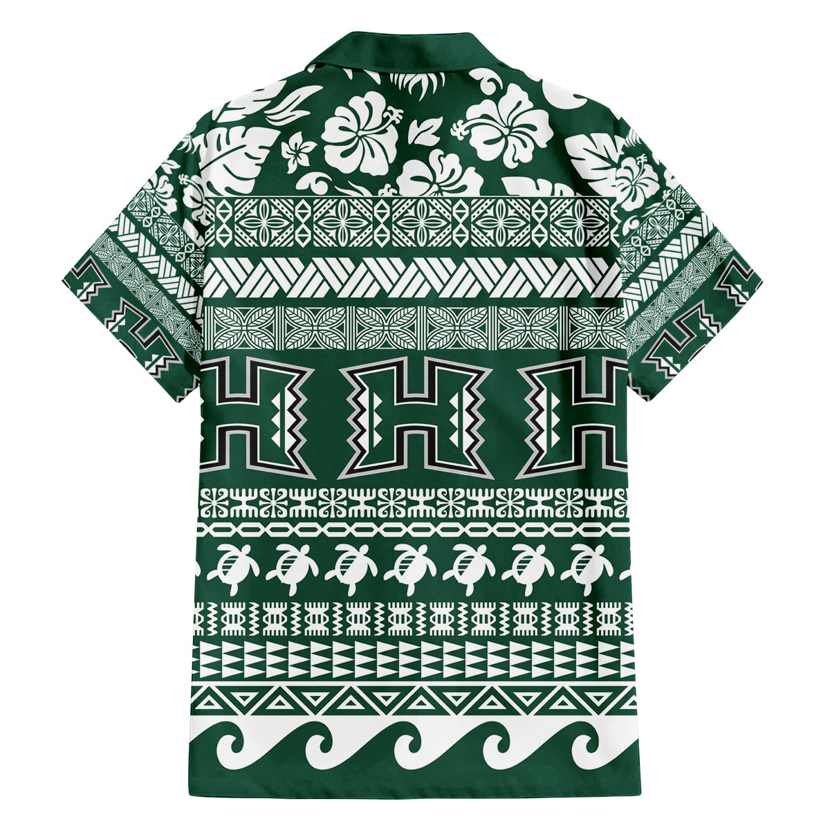 Hawaii Rainbow Warriors Christmas Family Matching Summer Maxi Dress and Hawaiian Shirt Kakau Motifs LT7 - Polynesian Pride