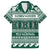 Hawaii Rainbow Warriors Christmas Family Matching Tank Maxi Dress and Hawaiian Shirt Kakau Motifs LT7 Dad's Shirt - Short Sleeve Green - Polynesian Pride
