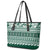 Hawaii Rainbow Warriors Christmas Leather Tote Bag Kakau Motifs LT7 - Polynesian Pride