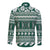 Hawaii Rainbow Warriors Christmas Long Sleeve Button Shirt Kakau Motifs LT7 - Polynesian Pride