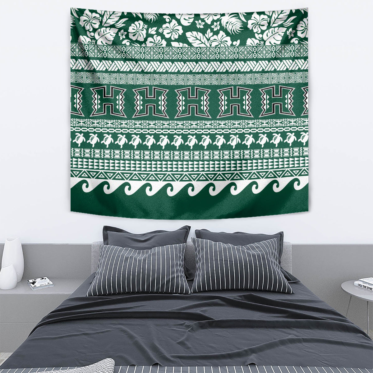 Hawaii Rainbow Warriors Christmas Tapestry Kakau Motifs LT7 - Polynesian Pride