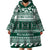 Hawaii Rainbow Warriors Christmas Wearable Blanket Hoodie Kakau Motifs LT7 - Polynesian Pride