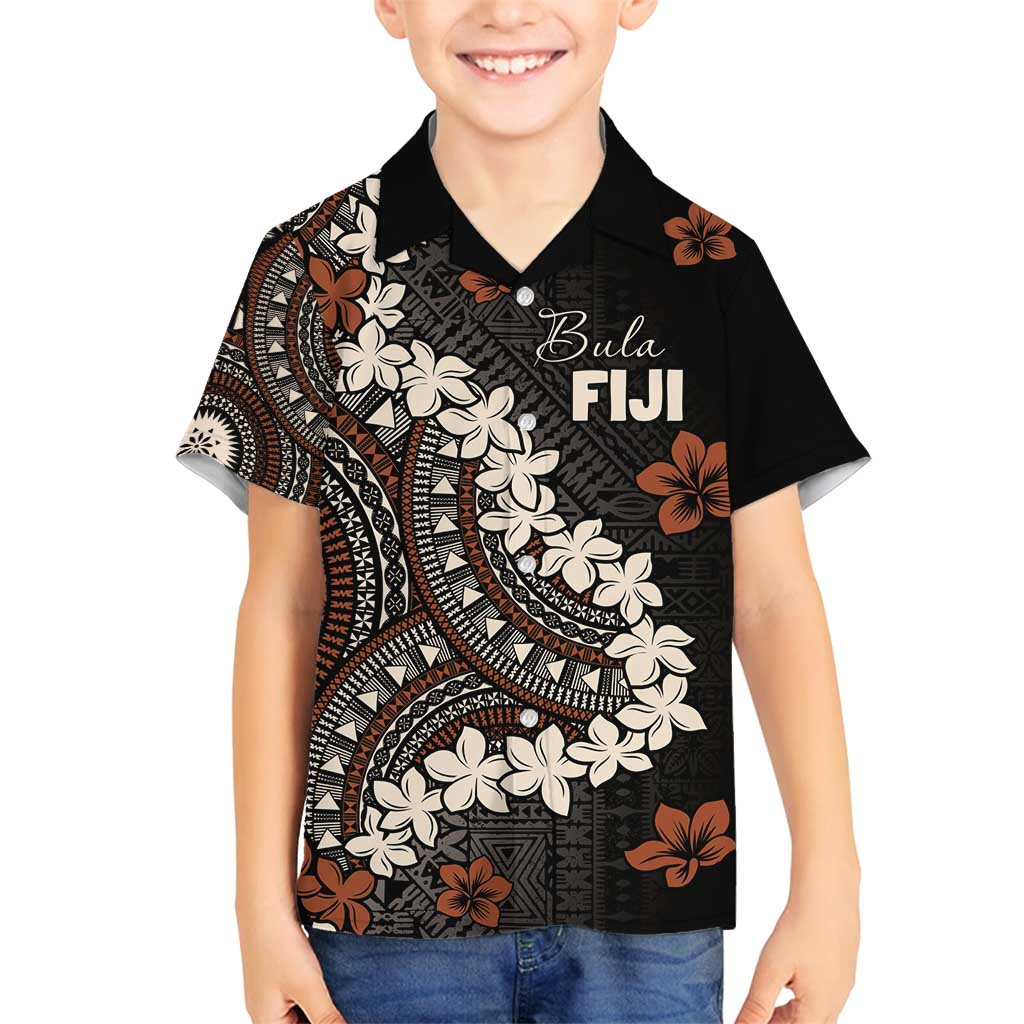 Bula Fiji Women's Day Family Matching Off Shoulder Short Dress and Hawaiian Shirt Classic Masi Tapa