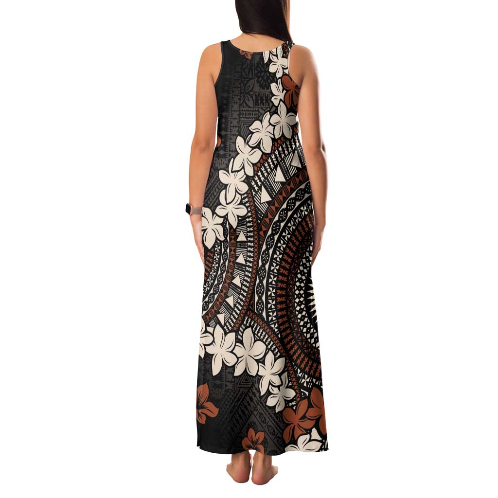 Bula Fiji Women's Day Family Matching Tank Maxi Dress and Hawaiian Shirt Classic Masi Tapa