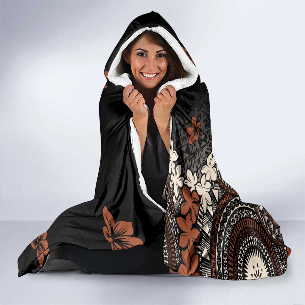 Bula Fiji Women's Day Hooded Blanket Classic Masi Tapa