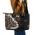 Bula Fiji Women's Day Leather Tote Bag Classic Masi Tapa
