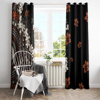 Bula Fiji Women's Day Window Curtain Classic Masi Tapa