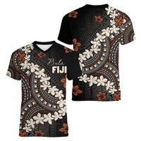 Bula Fiji Women's Day Women V-Neck T-Shirt Classic Masi Tapa