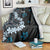 Bula Fiji Women's Day Blanket Indigo Masi Tapa