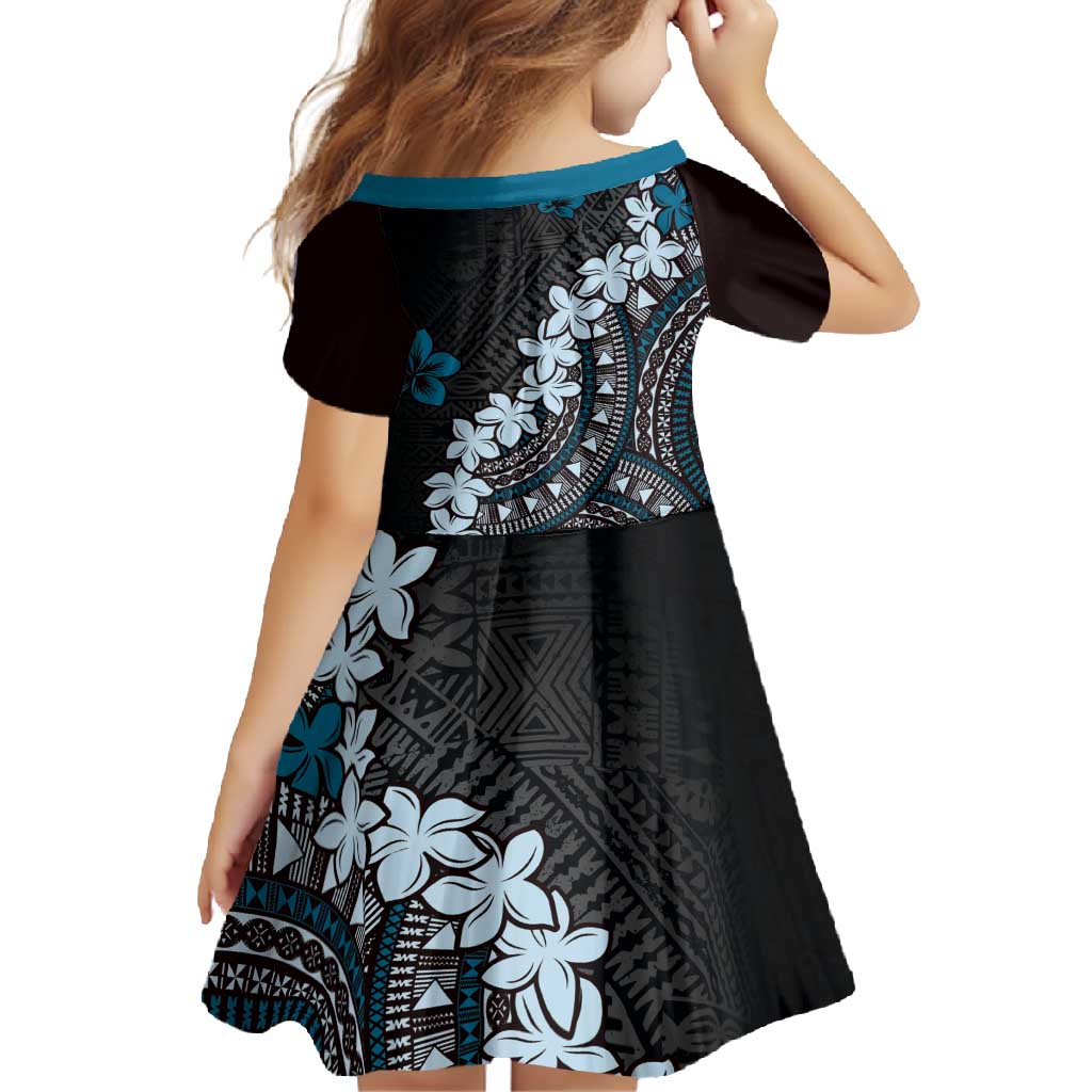 Bula Fiji Women's Day Family Matching Off Shoulder Maxi Dress and Hawaiian Shirt Indigo Masi Tapa