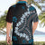 Bula Fiji Women's Day Hawaiian Shirt Indigo Masi Tapa