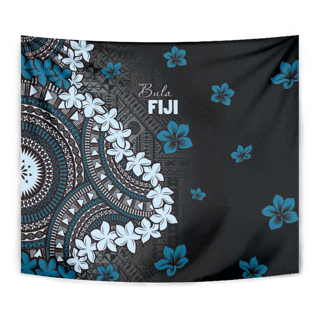 Bula Fiji Women's Day Tapestry Indigo Masi Tapa