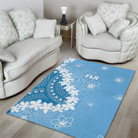 Bula Fiji Women's Day Area Rug Turquoise Masi Tapa LT7