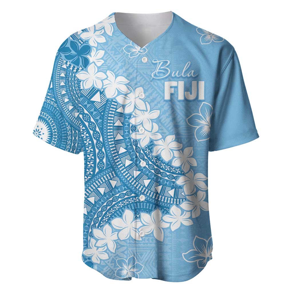 Bula Fiji Women's Day Baseball Jersey Turquoise Masi Tapa
