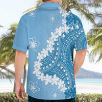 Bula Fiji Women's Day Hawaiian Shirt Turquoise Masi Tapa