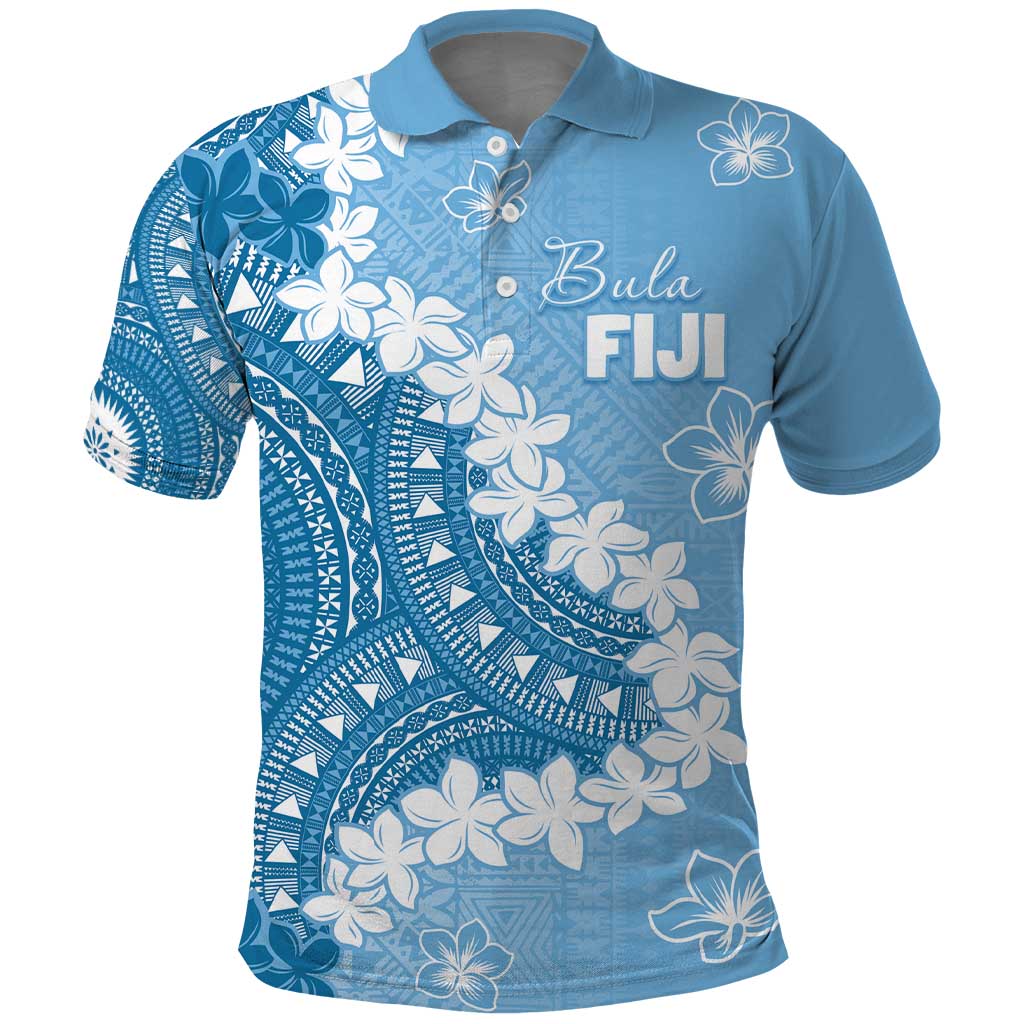Bula Fiji Women's Day Polo Shirt Turquoise Masi Tapa