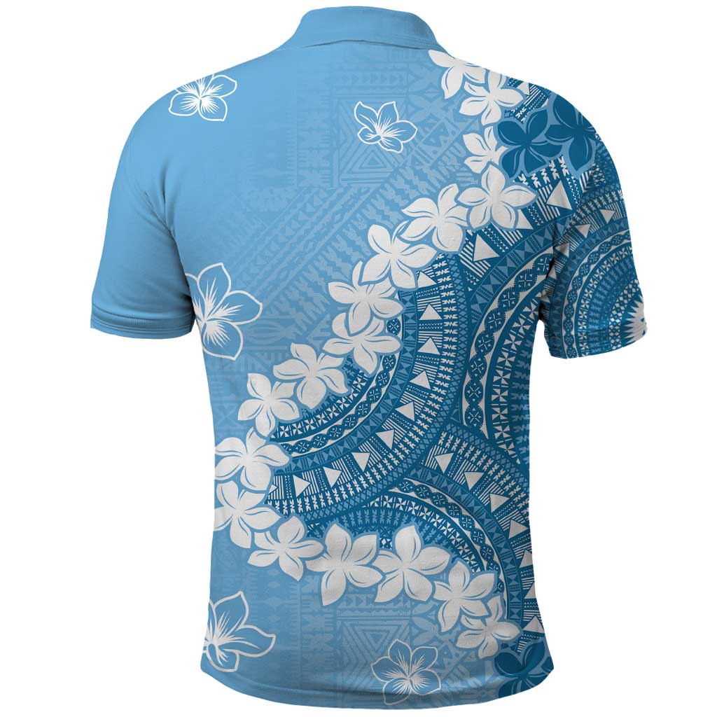 Bula Fiji Women's Day Polo Shirt Turquoise Masi Tapa