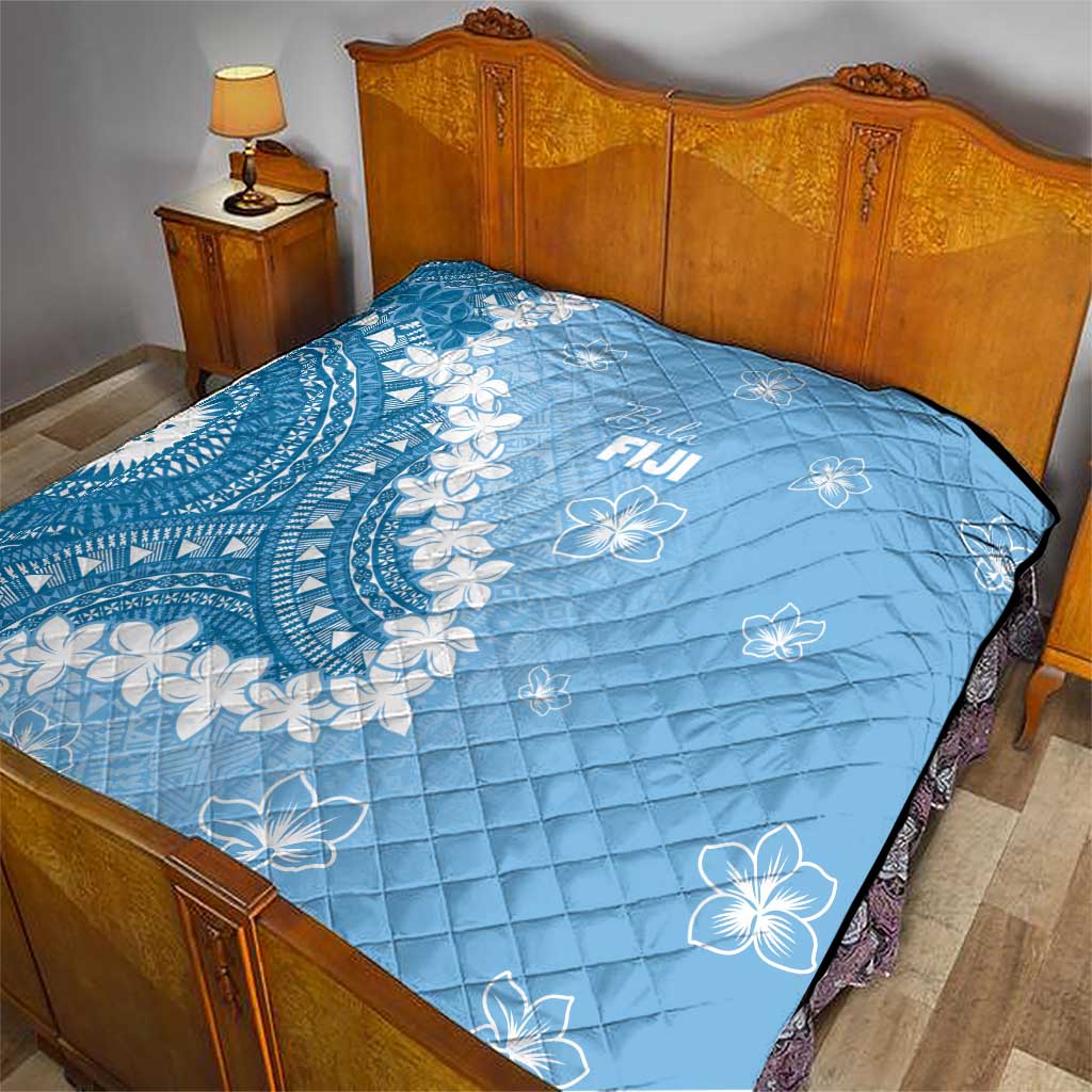 Bula Fiji Women's Day Quilt Turquoise Masi Tapa LT7 - Polynesian Pride